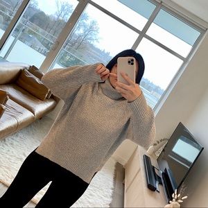 Wilfred heather grey Lin high low sweater